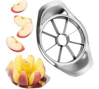 Affettatrice per mele, 8 metà, in acciaio inox, lavabile in lavastoviglie, taglia frutta, facile presa, affettatrice multifunzionale, comodo piccolo oggetto, pentole, adatto per arance, pere, patate