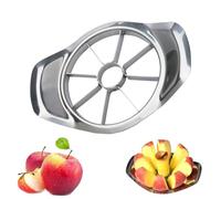 Affettatrice per mele in acciaio inox, taglierina per mele affilata, corer per mele in argento con 8 lame per tagliare frutta e verdura