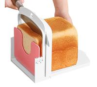 Affettatrice per pane - Design pieghevole e compatto, taglierina per pane con base antiscivolo, taglierina per toast, taglierinna per paane | Gadget da cucina per affettare paanini al forno, paanini