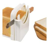 Affettatrice per pane e panini, guida pieghevole in ABS, spessore regolabile, base antiscivolo, manipolazione sicura, , tagli precisi, perfetta per cucina, preparazione dei pasti, 16 x 14 x
