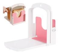 Affettatrice per pane, tagliapane pieghevole - Guida per affettare uniformemente toast e pane a lievitazione naturale, taglierina manuale sicura con design protettivo Affettatrice per, tag