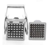 Affettatrice per patate in acciaio inox, grattugia per verdure, facile da usare, impugnatura antiscivolo, lama affilata per domestica, fast food, ristorante e taglio quotidiano