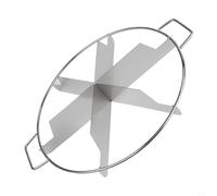 Affettatrice per pizza in acciaio inox, per 6 o 7 torte, 9 porzioni circolari, gadget da cucina professionale e pane a strati (6 tagli)