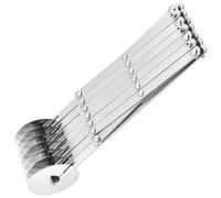 Affettatrice per pizza multi-ruota, in acciaio inox, a 7 ruote, divisore per impasto, regolabile, tagliapasta resistente, per decorare torte, pasticceria e fondente