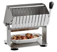 Affettatrice per salsicce in acciaio inox, di alta qualità, per carne, formaggio e salame con design a ghigliottina