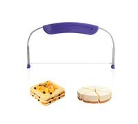 Affettatrice per torta 1 pezzo, spezzatorta, livellatrice per torta, clip per tagliare la torta, coltello per clip per torta, taglierina livellatrice per torta in acciaio inossidabile, utensile da tag