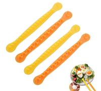 Affettatrice per uova alla diavola, per uova sode, a forma di fiore, facile da pulire, fai da te per una colazione a base di uova adatte ai bambini (4 pezzi)