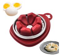 Affettatrice per uova in acciaio inox con base antiscivolo per cucina, pasticceria, insalate, pasti, decorazione alimentare e colazione