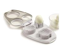 Affettatrice per uova sode, affettatrice d'uovo, taglierina di uva Funghi Slicer in acciaio inox, Chopper alla fragola, gadget da cucina sicuro per cucine domestiche, catering, feste e l