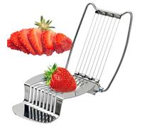 Affettatrice per uova sode, affettatrice per funghi pesanti, taglierina per uova in acciaio inossidabile, affettatrice multifunzione per uso domestico, divisore per uova sbucciate gadget da cucina