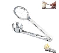 Affettatrice per uova sode, in lega di alluminio, multiuso, taglia uova e frutta per cucina, divide le uova sode in 6 segmenti uguali in una sola azione