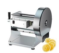 Affettatrice per verdure - Taglierina elettrica e manuale per frutta con base a ventosa, regolabile in acciaio inox