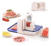 Affettatrice pieghevole per la casa, spessore regolabile da 1 a 15 mm, compatta, per formaggio, pane e verdure