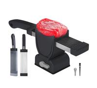 Affettatrice portatile per carne in acciaio inossidabile Strumento per affettare il pollo Pratico Verdure Formaggio Macchina per tagliare la carne
