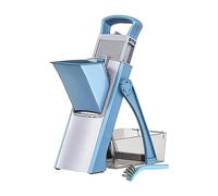 Affettatrice regolabile per patate, formaggio, patate, aglio, blu, 15 x 16 x 37 cm