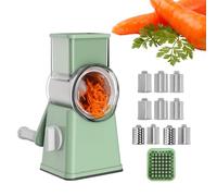 Affettatrice trituratore di verdure, recuperare rotante,Slicer e grattugia cucina rotante | Hand Rock Manual Multifunzionale Cilindro Shredder per noci, patate, carote, Hashbrown