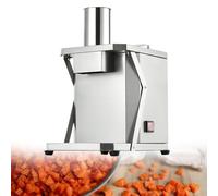 Affettaverdure commerciale, in acciaio inox resistente, con 3 lame a griglia, 200 W elettrico per cubetti perfetti di patate e carote