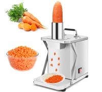 Affettaverdure elettrico - Tagliaverdure ad alta velocità con 100 giri/min, taglio automatico di frutta e verdura per cipolla, patate, carote, cetrioli, tagli da 6 mm