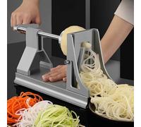 Affettaverdure manuale con 3 lame, comodo manico a rullo, facile da usare per patate e ravanelli