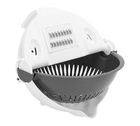 Affettaverdure multifunzione 9 in 1 con cestello di scarico, rotante magico, affettatrice portatile per verdure, frutta, grattugia per verdure con cestello di scarico, grattugia per verdure