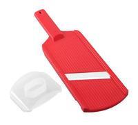 Affettaverdure per Frutta e Verdura, Tagliapatate Affetta da Cucina, Mandolina Affettatrice Professionale con Lame in Acciaio e Protezione di Sicurezza, per Cipolla Legumi Carote Alimenti (Rosso)