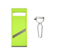 Affettaverdure Portatile in Acciaio Inossidabile Extra Affilate, Mandolina Verdure Lavabile in Lavastoviglie, Manuale Tagliaverdure per Frutta & Verdura per Patate Carote Cetrioli