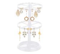 Affichage de la boucle d'oreille pour les vendeurs supports d'affichage de boucle d'oreille Rotation de 2 niveaux Stand d'organisateur du support de boucle d'oreille Organisation à domicile boît