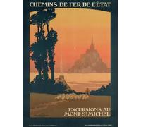 Affiche excursions au Mont-Saint-Michel