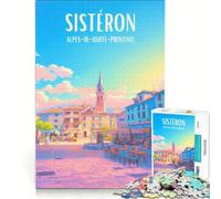 Affiche Sisteron Puzzle da 1000 pezzi | Giochi divertenti decorazioni per la casa e giocattoli sono un'ottima idea regalo per tutta la famiglia 75x50cm
