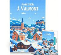 Affiche Valmont Noël Hiver Puzzle da 1000 pezzi | Il taglio di precisione strumento didattico ideale come regalo 75x50cm