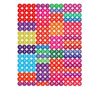 Affichesstore 30277 - Set di 756 adesivi - 3 fogli di 252 etichette adesive rotonde 10 mm - Prezzi diversi da 1 € a 100 € - Dimensioni mini per occhiali, orologi, ecc.