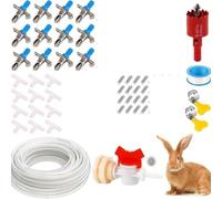Affidabile abbeveratoio a doppia molla per conigli, essenziale per l'allevamento e la salute degli animali domestici (set da 12 pezzi)