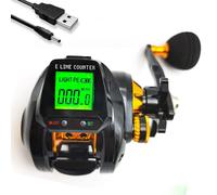 Affidabile Baitcasting Pesca Mulinello Con Accurata Linea Contatore Misura