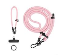 Affidabile cinghia da polso per Insta360 X5 design in poliestere che combina stile e funzionalità per uso esterno (rosa)