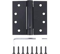 Affidabile confezione da 3 cerniere per porta residenziale con cerniera a molla, 10,2 cm, finitura in bronzo lucidato a olio, angoli quadrati