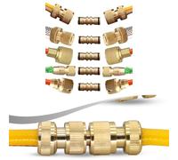 Affidabile connettore di riparazione per tubi da 1/4 a 3/4", design a connessione rapida per l'efficienza del giardino (C 2 pezzi 1/2")