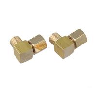 Affidabile connettore in ottone per tubo del gas, 90 gradi, 1/4" maschio x femmina, per piani cottura e attrezzature da campeggio