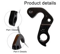 Affidabile gancio deragliatore posteriore bici lega CNC con viti colore nero