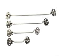 Affidabile gancio per porta e cancello in acciaio inox con chiusura a occhiello per una posizione aperta sicura (15,2 cm)