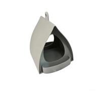 Affidabile mangiatoia per uccelli pensile realizzata in PLA per mantenere l'integrità attraverso i cambiamenti stagionali in giardino, patio e balcone posizioni (grigio)