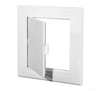 Affidabile pannello di accesso in ABS bianco con resistenza all'umidità e alle alte temperature per l'accesso all'ispezione tecnica (200 x 300 mm)