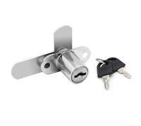 Affidabile serratura a doppia porta per schedari e cassette postali in lega di zinco con asta di bloccaggio a 7 forme per una sicurezza stabile e di lunga durata (16 mm argento)