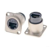 Affidabile set di 2 connettori RJ45 con configurazione DType e funzionalità avanzate di protezione dei dati (argento)