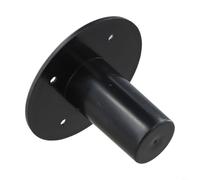 Affidabile supporto per altoparlante con ampio vassoio per uso versatile in studio, feste e spettacoli teatrali, treppiede leggero portatile in plastica nera (C)