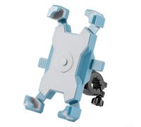 Affidabile supporto per telefono antiurto per biciclette e moto, regolabile a 360 gradi (azzurro)