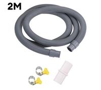 Affidabile Tubo di Scarico Grigio per Lavatrice Lavastoviglie Kit Prolunga 2 Met