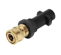 Affidabile ugello adattatore a connessione rapida per vaso in schiuma Karcher, struttura in plastica e ottone, resiste ad alta pressione e temperatura per una pulizia efficiente
