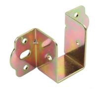 Affidabili staffe in metallo a forma di U per binari del letto, progettate per stabilità e supporto sicuro in telai di legno (oro 32 mm)