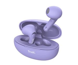 Affidati alle cuffie Bluetooth Yavi ENC con custodia di ricarica/viola