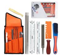 Affila Catena Motosega Kit 11 pezzi Affilatore per Motosega Kit Professionale Set di affilatura per Motosega per Affilatura Lama Motosega